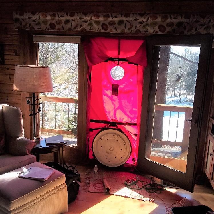 Blower Door Test In House