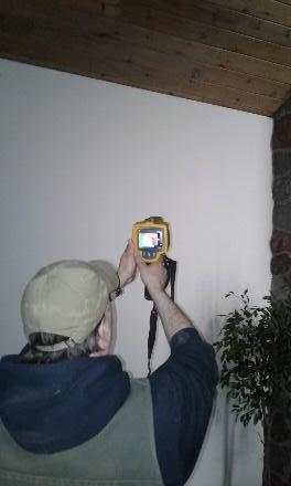 Accurate-Airtight Exteriors Expert Using Infrared Diagnostic Equipment To Inspect Insulation