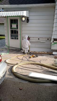 Preparing for dense packing wall cavity with cellulose insulation