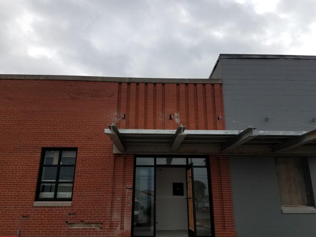 An entryway of a commercial building is often a thermal weakspot.
