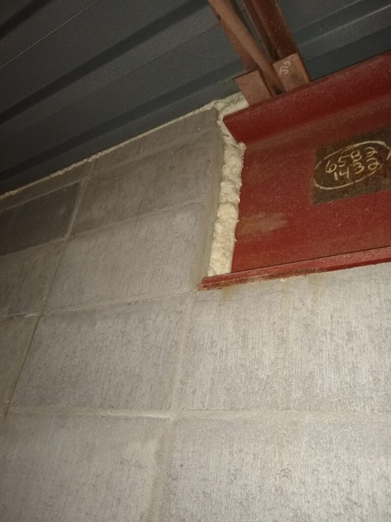 One-part spray foam used to seal air leaks in the building envelope.
