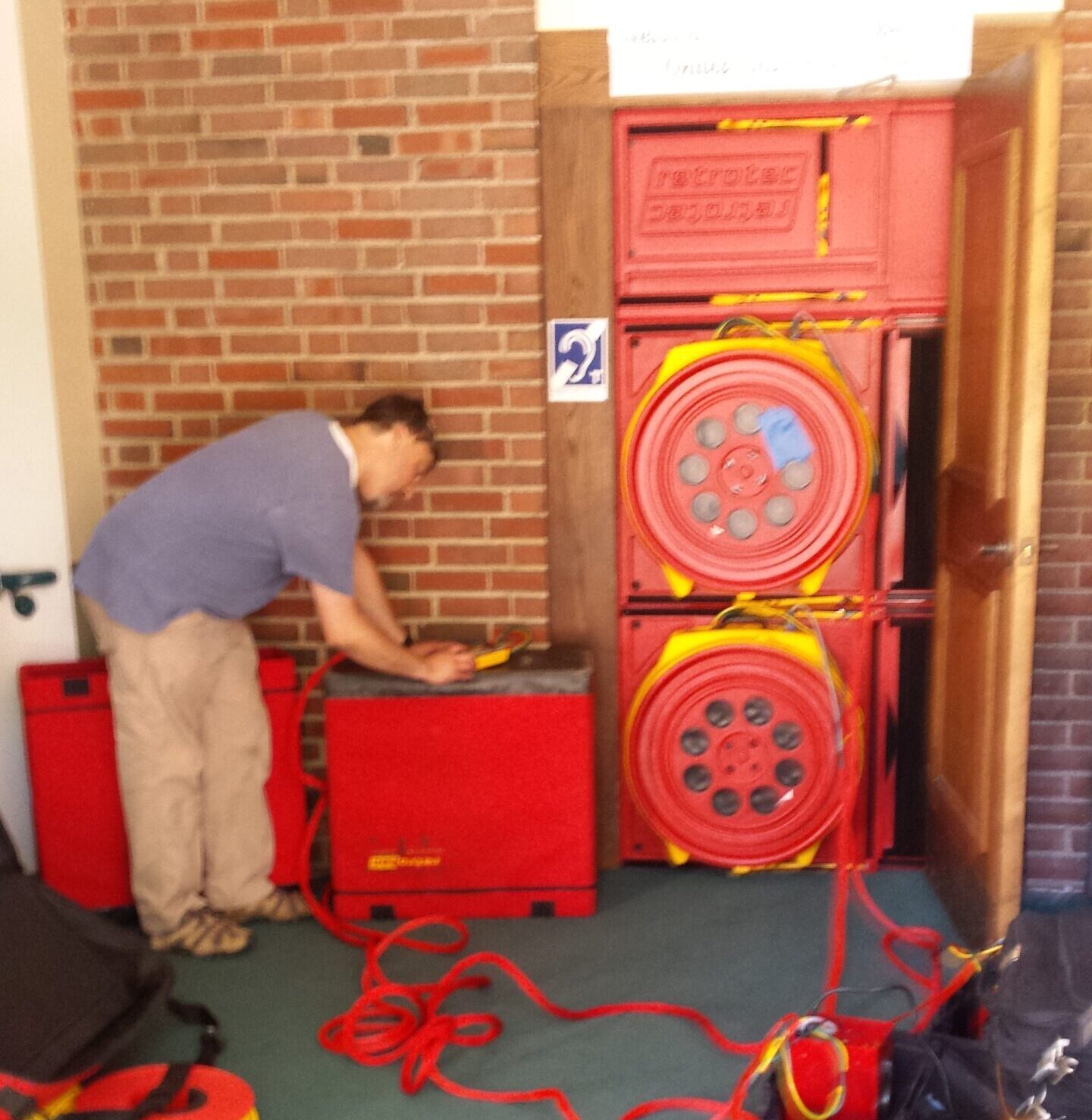 Working Blower Door Test In-Progress