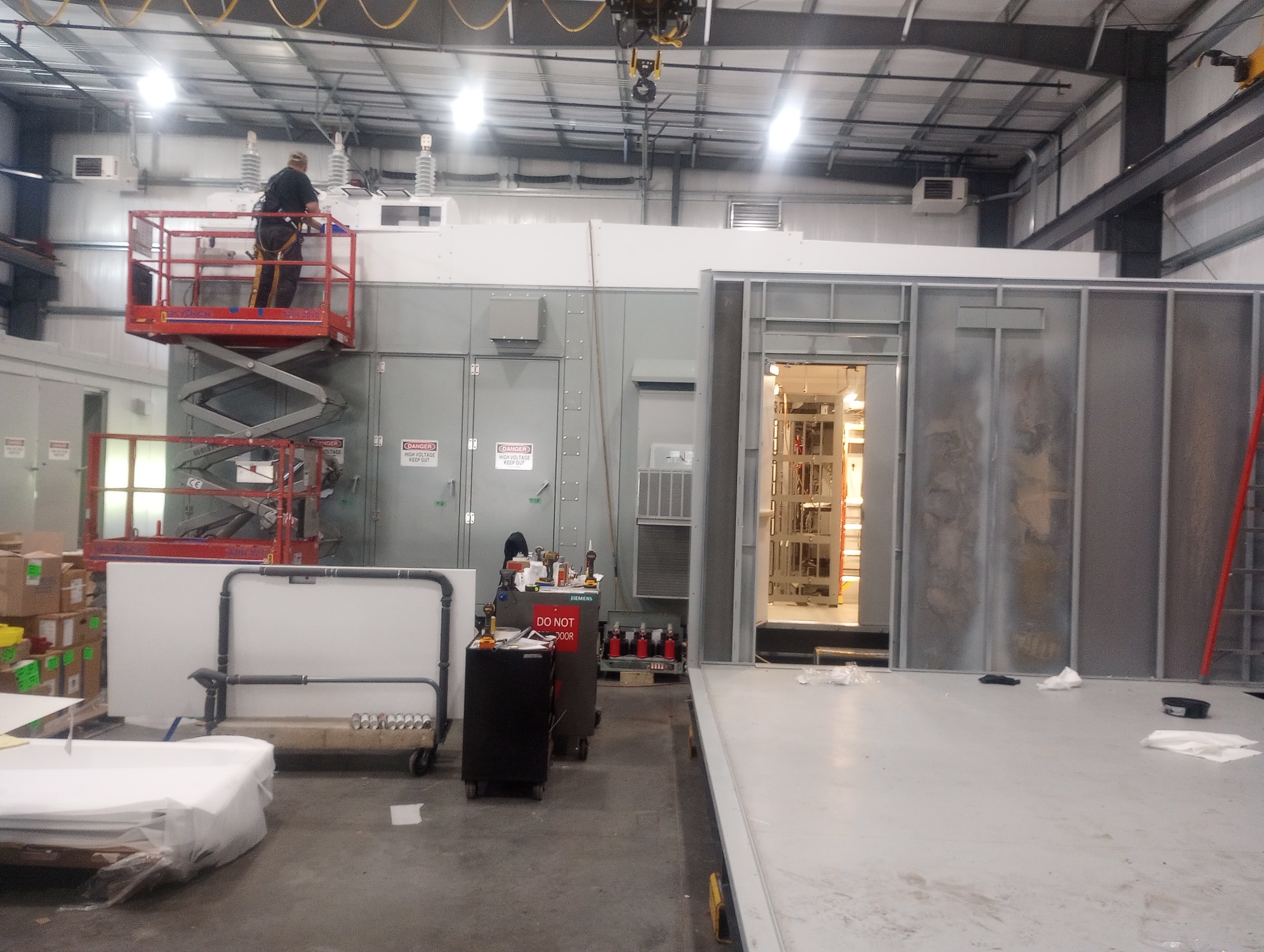 Team working on E-House job site
